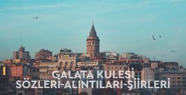 Galata Kulesi ile İlgili En Güzel Sözler